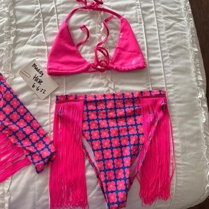 Pink Sassy Pants The Label Rave set